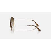 Rayban Aviator Gunmetal/Brown Sunglasses 0RB3025