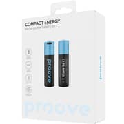 Proove Compact Energy AA Rechargeable Batteries Blue Black