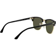 Rayban Clubmaster Square Black/Gold Sunglasses RB3016