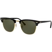 Rayban Clubmaster Square Black/Gold Sunglasses RB3016