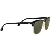 Rayban Clubmaster Square Black/Gold Sunglasses RB3016