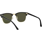 Rayban Clubmaster Square Black/Gold Sunglasses RB3016