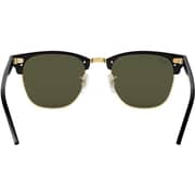 Rayban Clubmaster Square Black/Gold Sunglasses RB3016