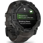 Garmin 010-03020-00 Instinct 3 Smartwatch Black with Charcoal Band