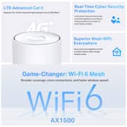 TPLink 4G+ AX1500 Whole Home Mesh WiFi 6 Gateway
