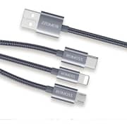 Romoss 3-In-1 USB Cable 1m Space Grey