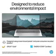 HP (2022) Laptop - 12th Gen / Intel Core i7-1255U / 15.6inch FHD / 512GB SSD / 16GB RAM / Shared Intel Iris Xe Graphics / Windows 11 Home / English Keyboard / Natural Silver / International Version - [15-FD0107DX]