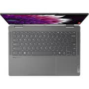 Lenovo Yoga 7 14IML9 2-in-1 Convertible (2025) Laptop - 1st Series / Intel Core Ultra 7-155H / 14inch WQXGA+ / 1TB SSD / 16GB RAM / Shared Intel Arc Graphics / Windows 11 Home / English & Arabic Keyboard / Storm Grey / Middle East Version - [83DJ003PAD]