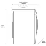 Samsung Series 8 Front Load Washing Machine 11 kg WW11BB944 + Samsung MS32D Microwave Oven