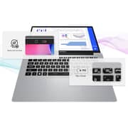 MSI Modern 14 (2025) Laptop - 13th Gen / Intel Core i5-1334U / 14inch FHD / 512GB SSD / 8GB RAM / Shared Intel UHD Graphics / Windows 11 Home / English & Arabic Keyboard / Urban Silver / Middle East Version - [F13MG-260]
