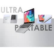 MSI Modern 14 (2025) Laptop - 13th Gen / Intel Core i5-1334U / 14inch FHD / 512GB SSD / 8GB RAM / Shared Intel UHD Graphics / Windows 11 Home / English & Arabic Keyboard / Urban Silver / Middle East Version - [F13MG-260]