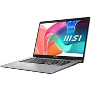 MSI Modern 14 (2025) Laptop - 13th Gen / Intel Core i5-1334U / 14inch FHD / 512GB SSD / 8GB RAM / Shared Intel UHD Graphics / Windows 11 Home / English & Arabic Keyboard / Urban Silver / Middle East Version - [F13MG-260]