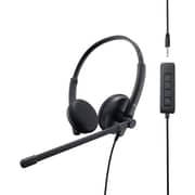 Dell WH1022 Stereo Wired Over Ear Headset Black