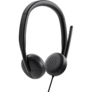 Dell WH3024 Wired Over Ear Headset Black