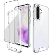 Glassology Magnetic Clear Case + Screen Protector for Samsung Galaxy A56 - 360° Protection with Premium Tempered Glass, Anti-Yellow Finish