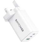 Ravpower GaN 3-Port Wall Charger White