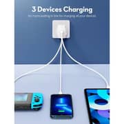 Ravpower GaN 3-Port Wall Charger White