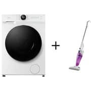 Midea Front Load Washer 10 kg MF200W100WBTGCC + Vacuum Cleaner SC861