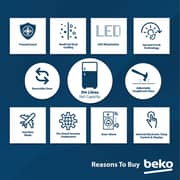 Beko Top Mount Refrigerator 350 Litres RDNE350K30XBN