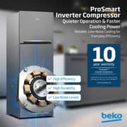 Beko Top Mount Refrigerator 350 Litres RDNE350K30XBN