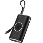 Levelo Roma Power Bank 10000mAh Black With Cable & Apple Watch Charger LVL-ROMA-10K-BKD