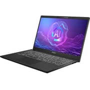 MSI Modern 15 H AI (2025) Laptop - 2nd Series / Intel Core Ultra 7-255H / 15.6inch FHD / 512GB SSD / 16GB RAM / Shared Intel Arc Graphics / Windows 11 Home / English & Arabic Keyboard / Classic Black / Middle East Version - [C2HMG]