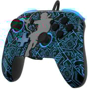 PDP Sheikah Shoot Rematch Glow Wired Controller Black/Blue