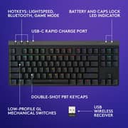 Logitech G515 Lightspeed TKL Gaming English Keyboard Black