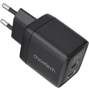 Choetech GaN Dual C Port Wall Charger Black