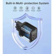 Choetech GaN Dual C Port Wall Charger Black