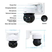 Zosi 1NC-2914M-S-UK Solar Panel Wireless Camera