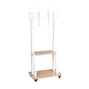 BEETEC Mobile TV Stand With Wheels White