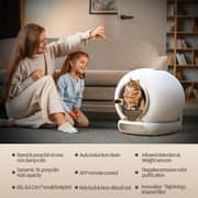 Whiskers&Wag Smart Automatic Cat Litter Box 65l (Pack of 1)