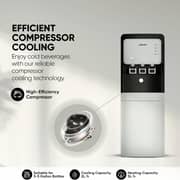 N​ikai Bottom Load Water Dispenser with 3 Tap Design – NWD2000BL