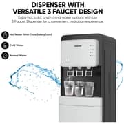 N​ikai Bottom Load Water Dispenser with 3 Tap Design – NWD2000BL