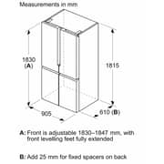 Siemens iQ300 French Door Refrigerator 605 Litres KF96NAXEAG