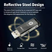 HP Flash Drive USB 3.1 128GB Mettalic Black HPFD770W-128