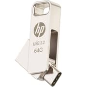 HP Flash Drive USB 3.2 64GB Metallic Silver HPFD206C-64