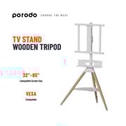 Porodo Artistic TV Floor Tripod Stand White