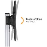 Newstar Sturdy TV Cart Stand Silver/Black