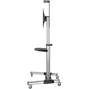 Newstar Height Adjustable TV Stand Silver/Black