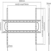 Newstar Heavy Duty TV Wall Mount Black