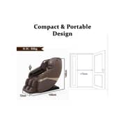 Zeitaku Premium Full Body Massage Chair CHIRU Zero Gravity Recline, 22 Auto Wellness Programs, 8-Point Tui Na Massage, Magnetic Therapy, Foot Reflexology, Carbon Fiber Heating, Bluetooth & LCD C (BROWN)