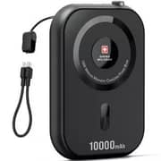 Swiss Military Wireless Magnetic Power Bank 10000mAh Black SM-WL-3IN1
