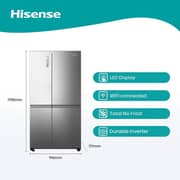 Hisense Side By Side Refrigerator 869 Litres RS3N668SAI3