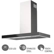 SANMICA SMH90TIX 90cm Built-In Chimney Cooker Hood, 3-Speed Push Button, 420 m³/h Extraction, LED Lighting, Stainless Steel Finish Made in Italy