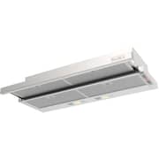 SANMICA SMH90BIX 90cm Telescopic Cooker Hood, 3-Speed Push Button, 420 m³/h Extraction, LED Lighting, Stainless Steel Finish
