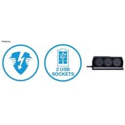 Masterplug SRGDUK64PB3 Compact Extension Socket
