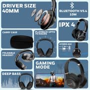 Honeywell HC000014 Trueno U20 ANC Wireless On Ear Headset Black