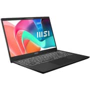 MSI Modern 15 H AI (2025) AI PC - 2nd Series / Intel Core Ultra 9-285H / 15.6inch FHD / 1TB SSD / 16GB RAM / Shared Intel Arc Graphics / Windows 11 Home / English & Arabic Keyboard / Classic Black / Middle East Version - [C2HMG]